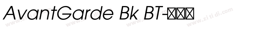 AvantGarde Bk BT字体转换